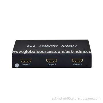 HDMI Splitter, 1 x 4 Metal House, EP Chip-sets, Supports 3D